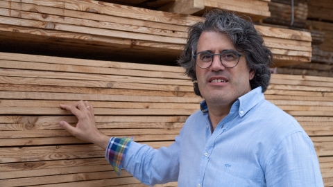 Mario Carballo, xerente de Maderas Besteiro.
